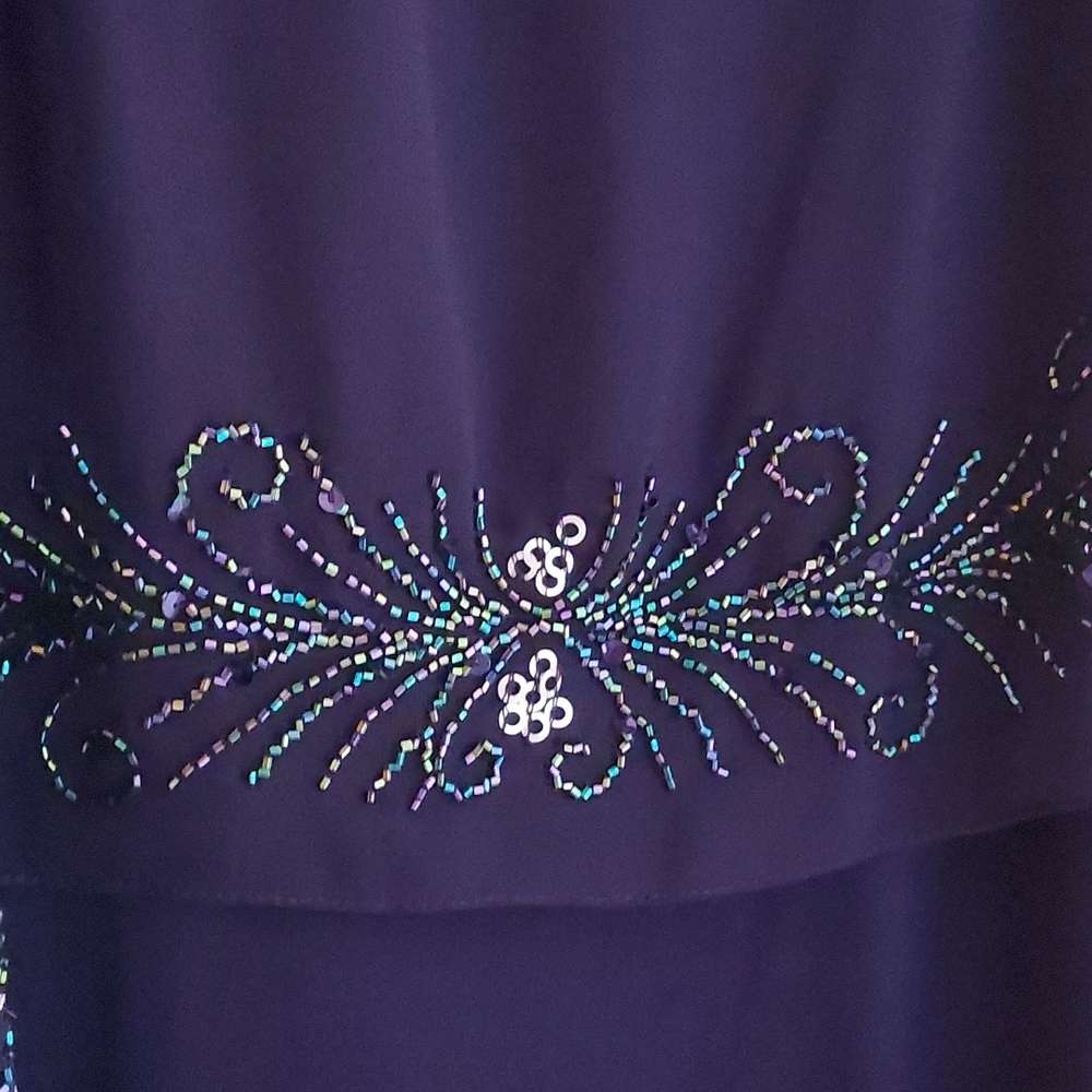 Elegant JKara purple gown